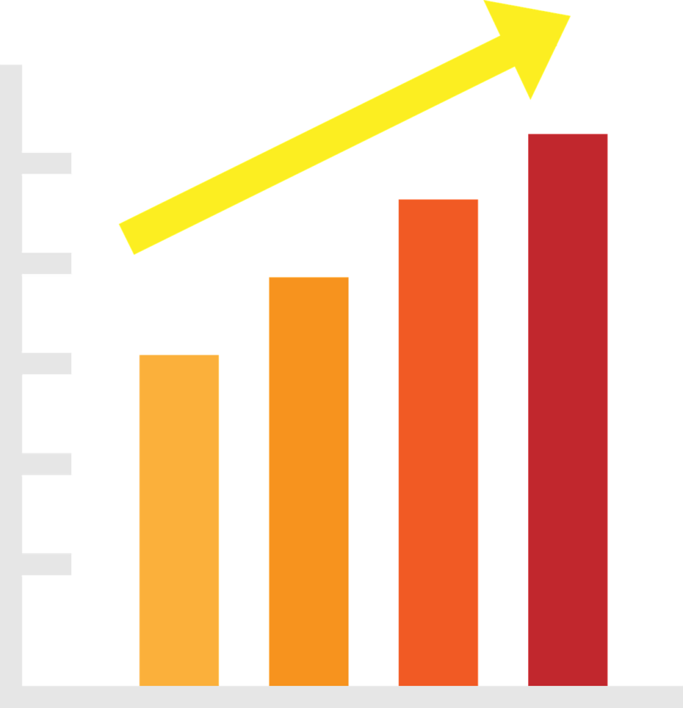 Free graph bar chart vector